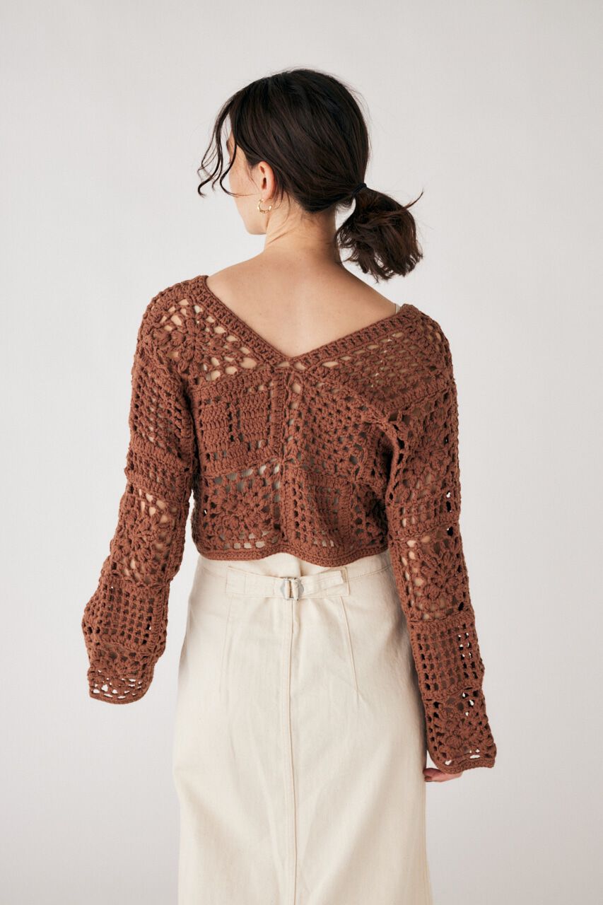 MOUSSY「CROCHET トップス」|ニット・セーター|