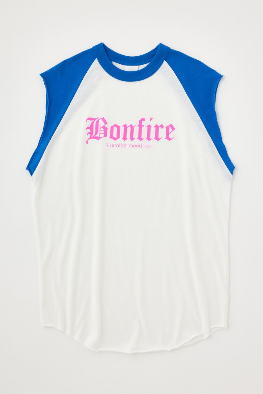 MOUSSY「RAGRAN BLACK LETTER NS Tシャツ」|タンクトップ|