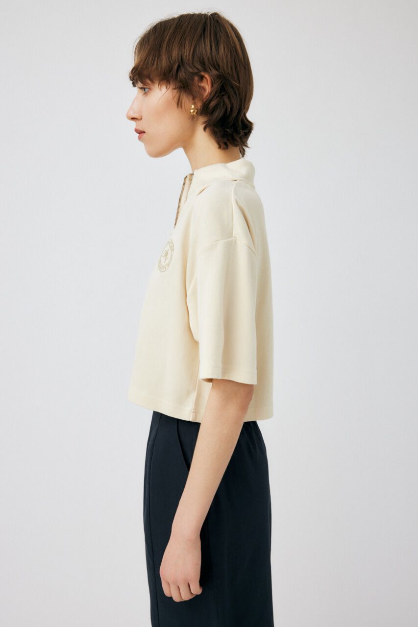 MOUSSY「PIGMENT SHORT HALF ZIP Tシャツ」|Tシャツ・カットソー|