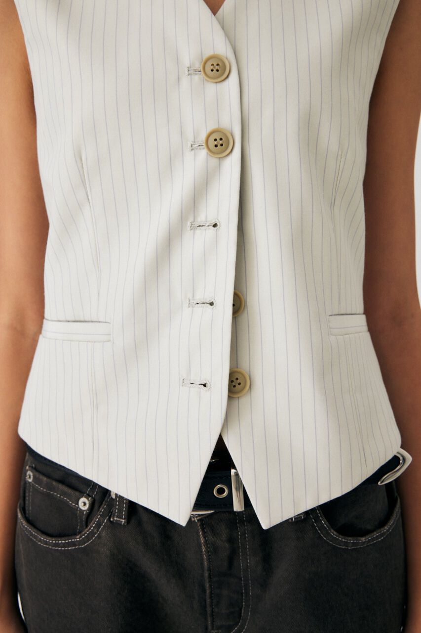 MOUSSY「COMPACT SHORT ベスト」|ダウンベスト・ベスト|