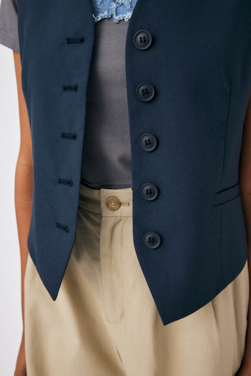 MOUSSY「COMPACT SHORT ベスト」|ダウンベスト・ベスト|