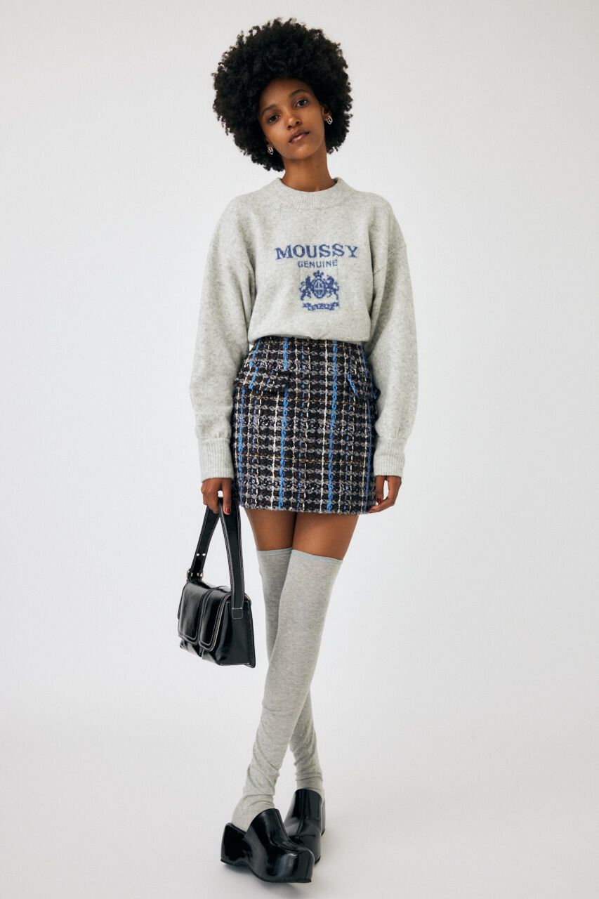 MOUSSY「NEP TWEED ミニスカート」|スカート|BRN