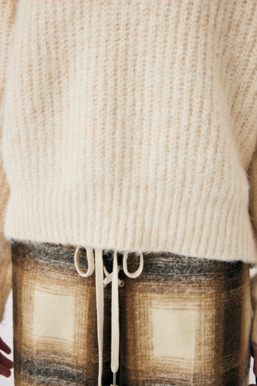 MOUSSY「LACE TRIMMED V NECK セーター」|ニット・セーター|