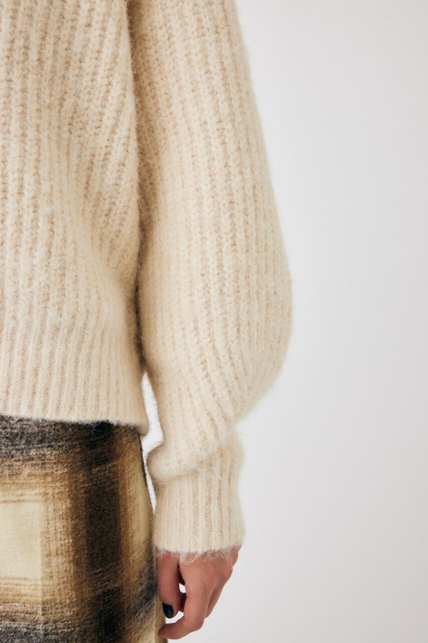 MOUSSY「LACE TRIMMED V NECK セーター」|ニット・セーター|