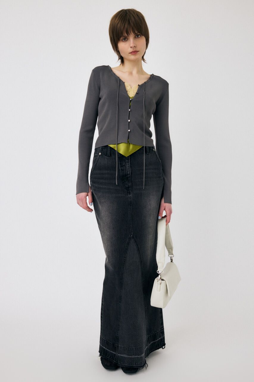 MOUSSY「LOOP ACCENT KNIT カーディガン」|カーディガン|