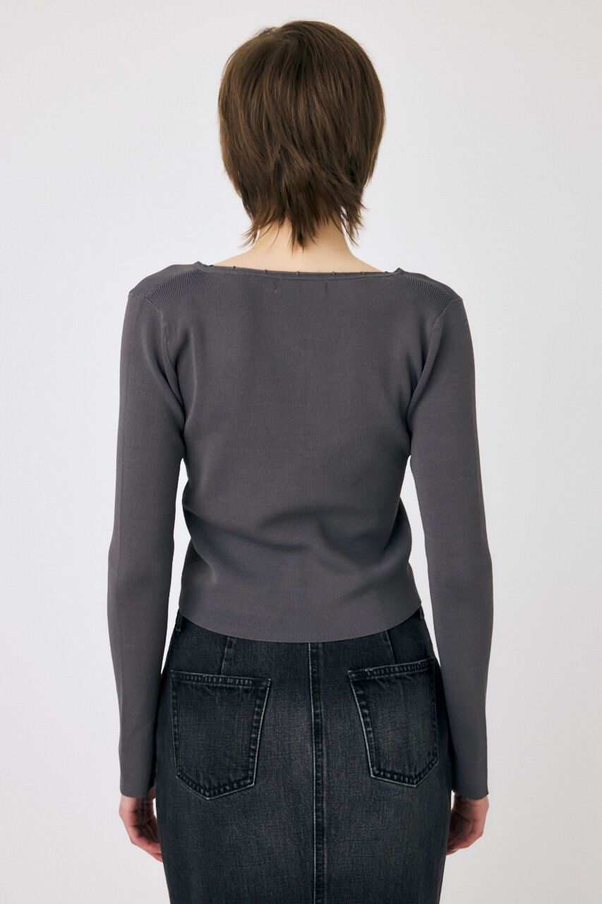 MOUSSY「LOOP ACCENT KNIT カーディガン」|カーディガン|