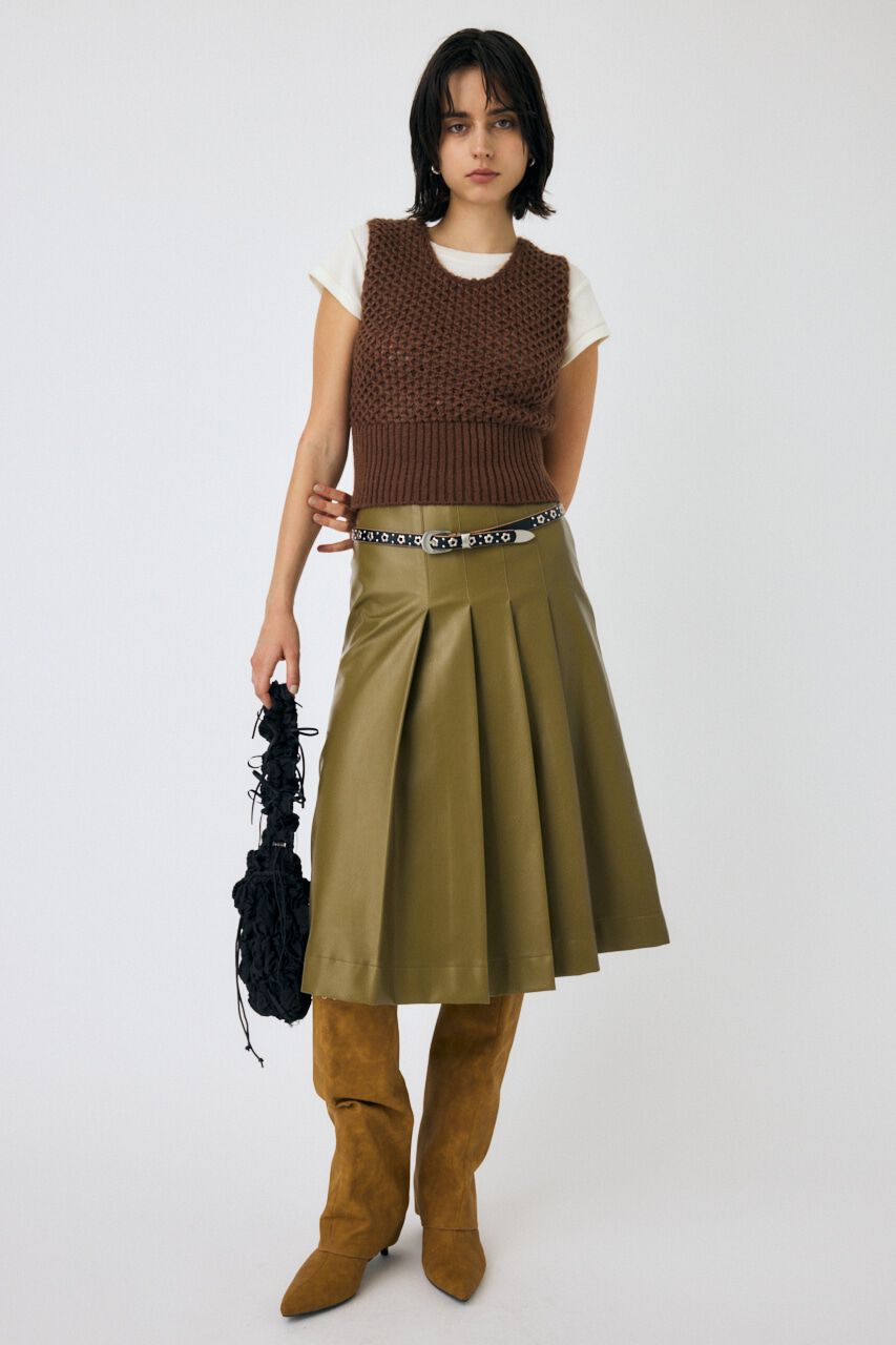 MOUSSY「MESH ニットベスト」|ニット・セーター|