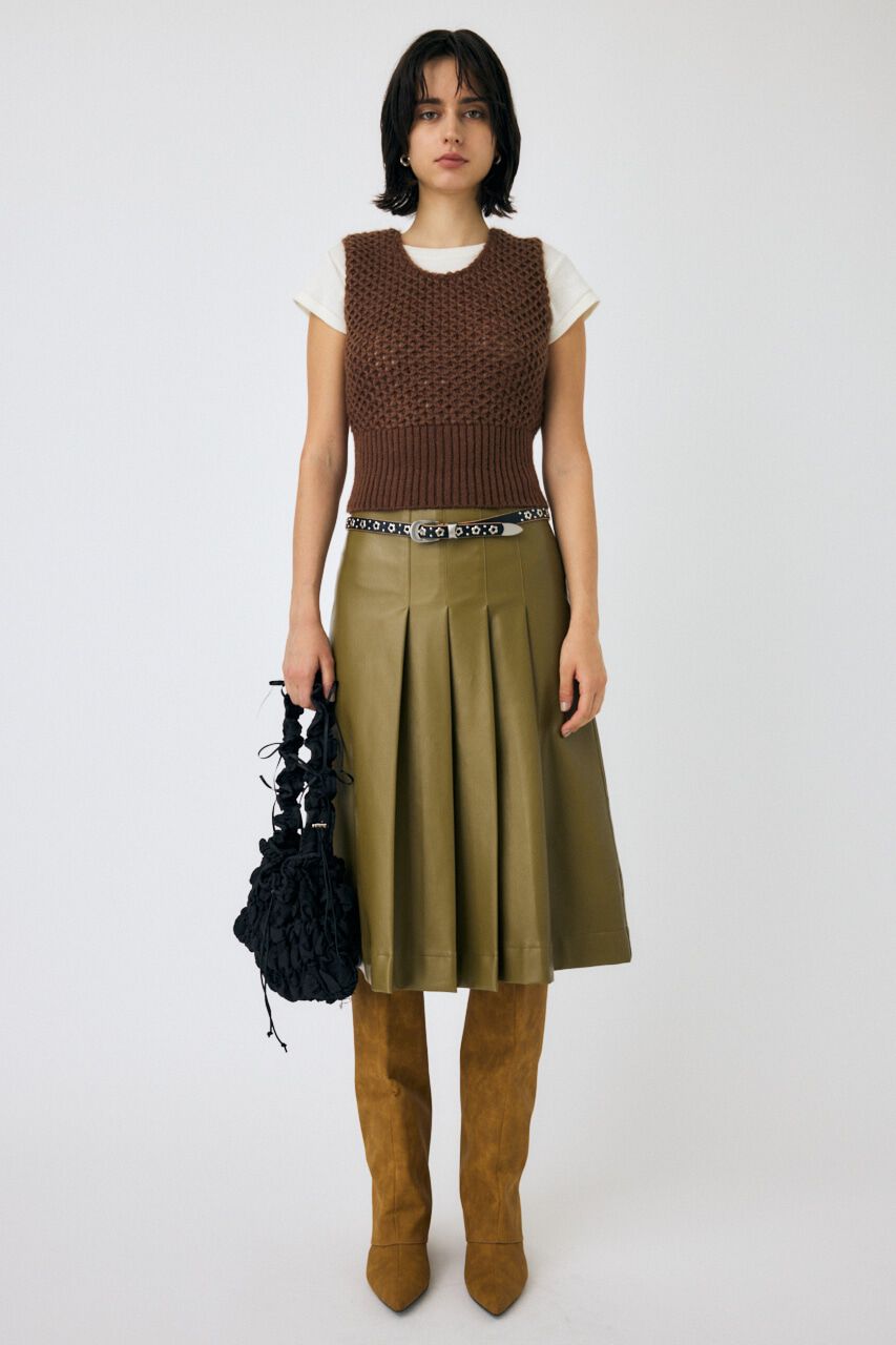 MOUSSY「MESH ニットベスト」|ニット・セーター|