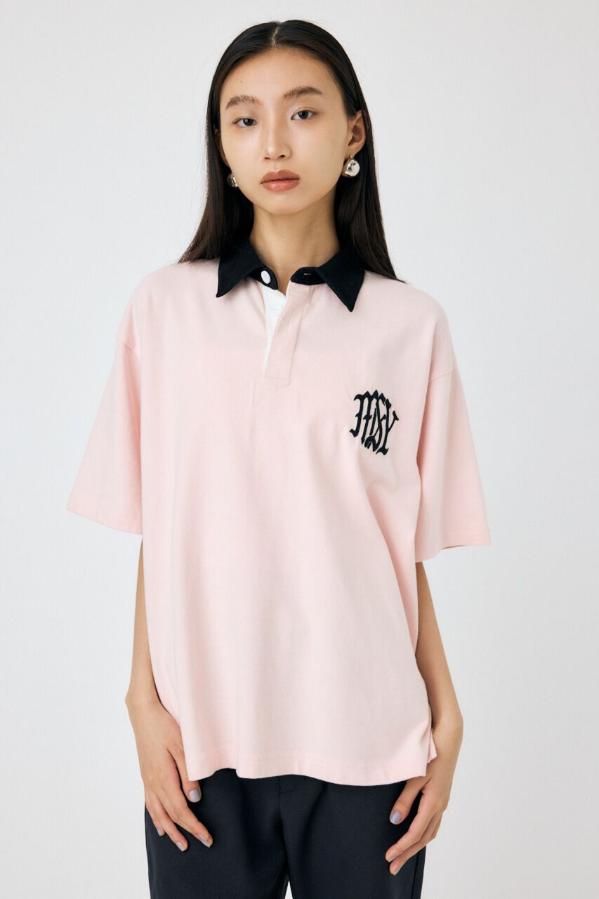 MOUSSY「DAD RUGGER シャツ」|シャツ・ブラウス|L/PNK1