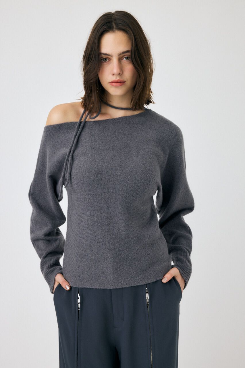 MOUSSY「ONE SHOULDER セーター」|ニット・セーター|