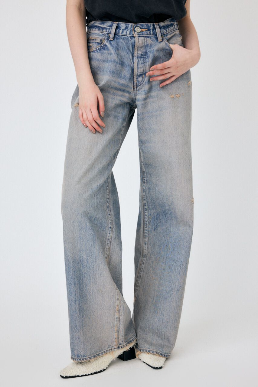 MOUSSY「MIDRISE  バギーデニム」|デニム|