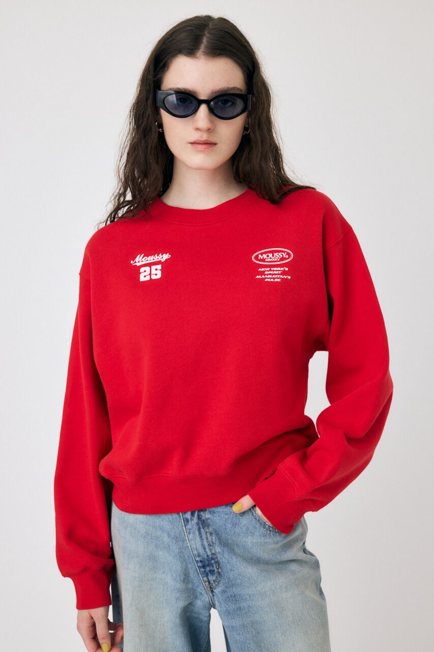MOUSSY「MOUSSY NY COLLECT プルオーバー」|パーカー|RED