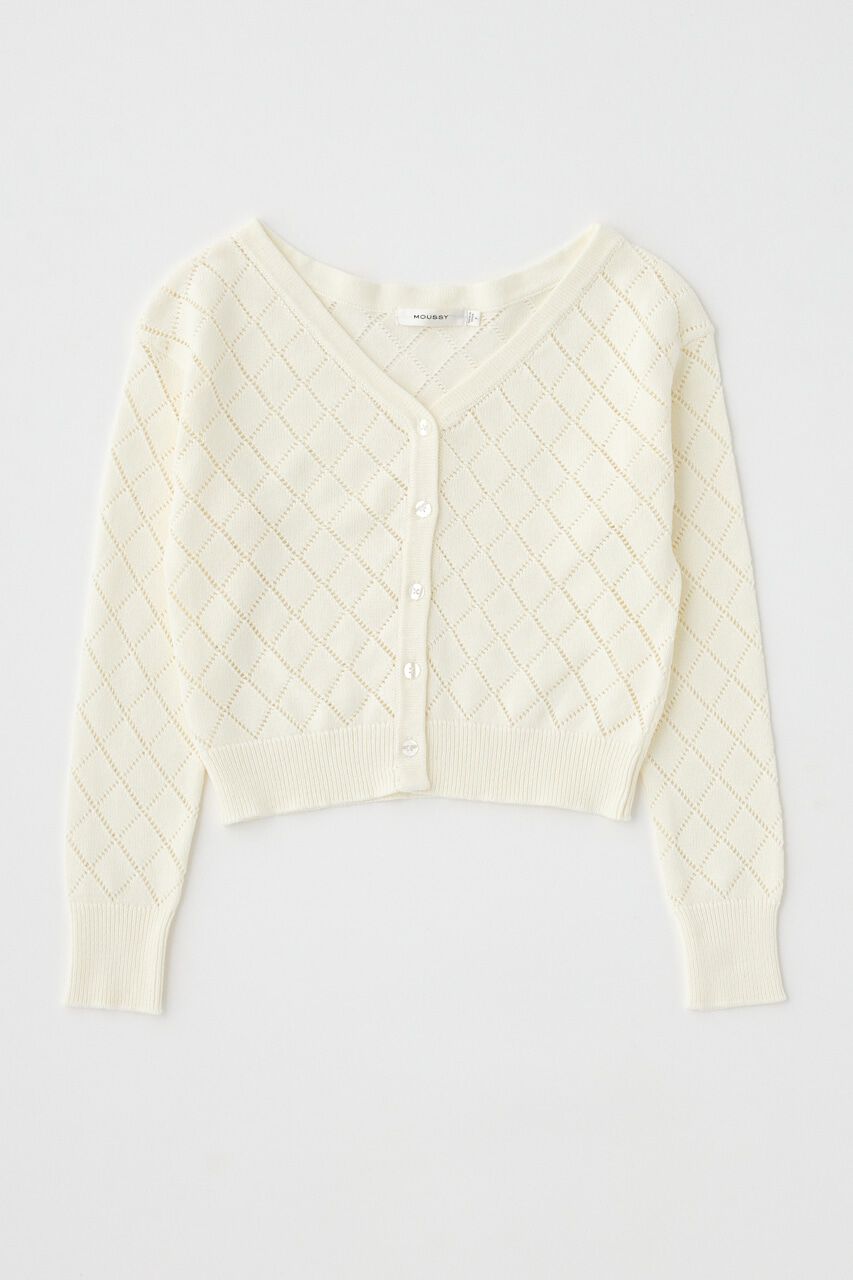 MOUSSY「EYELET ニットカーディガン」|ニット・セーター|
