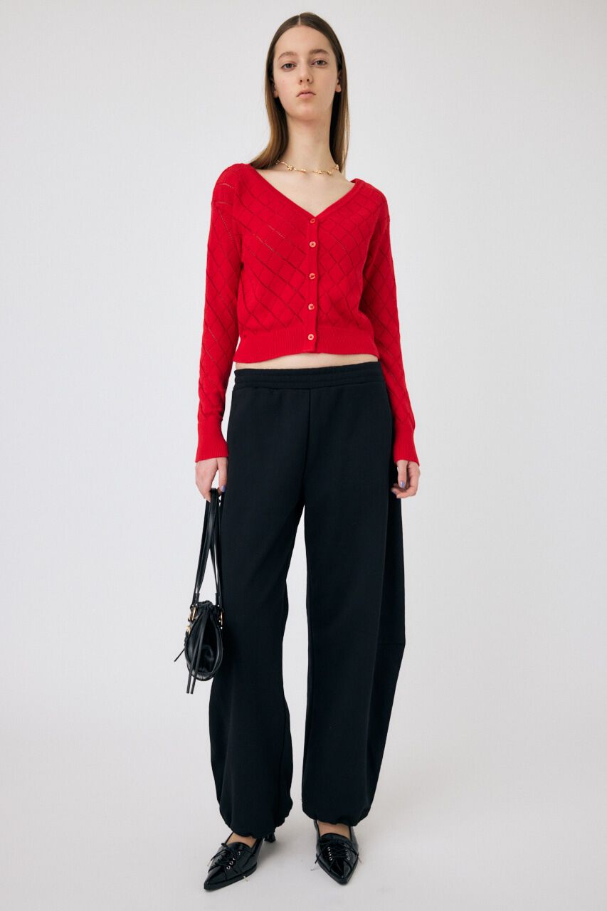 MOUSSY「EYELET ニットカーディガン」|ニット・セーター|