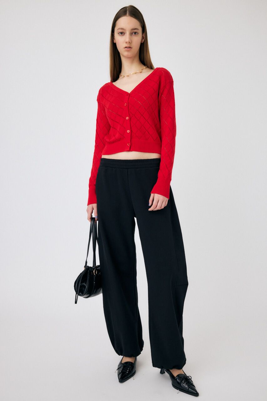 MOUSSY「EYELET ニットカーディガン」|ニット・セーター|