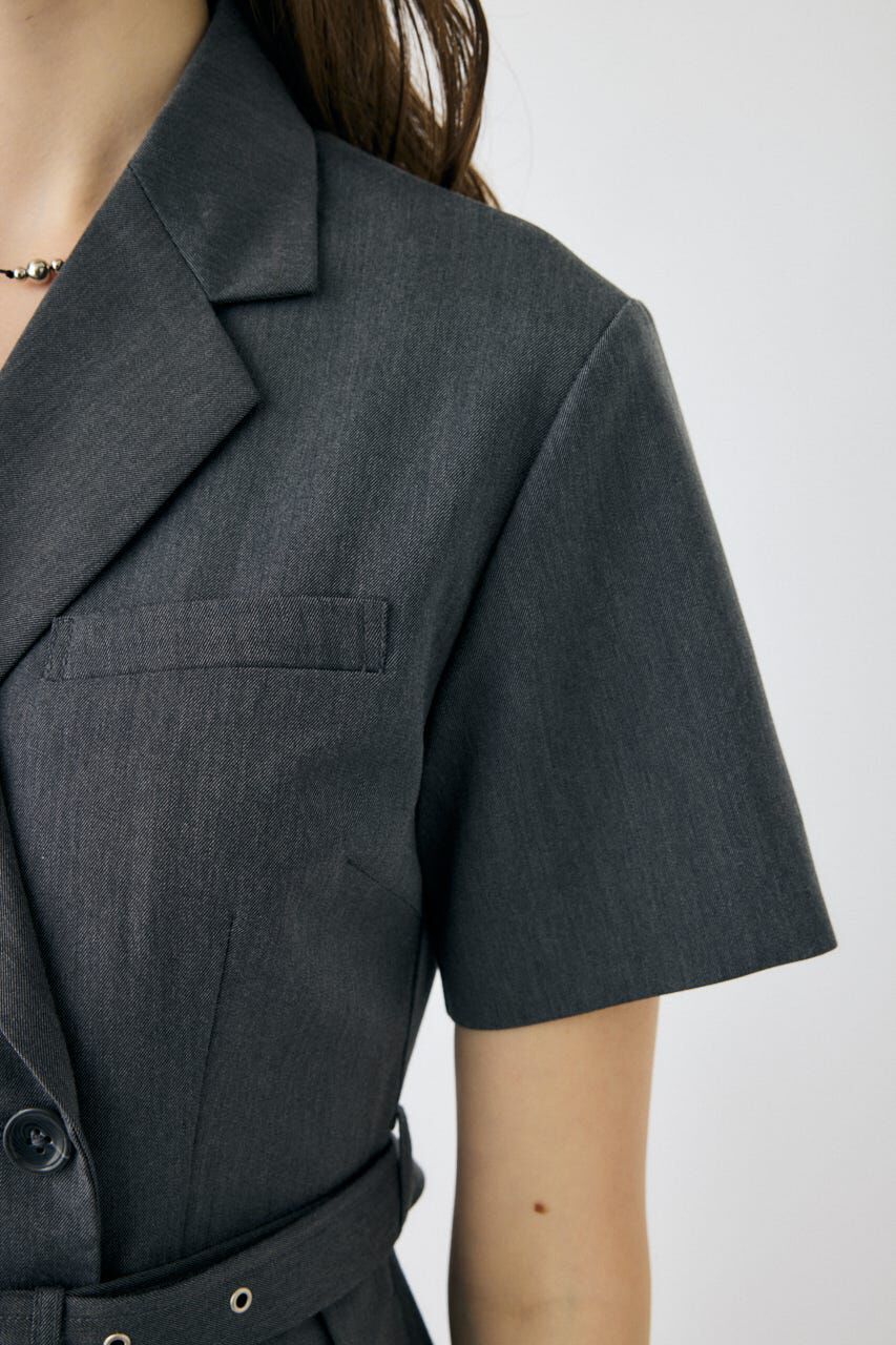 MOUSSY「BLAZER PLEATS ミニドレス」|ワンピース|