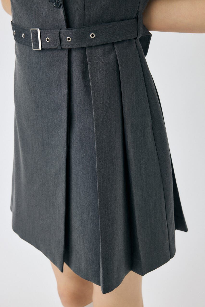 MOUSSY「BLAZER PLEATS ミニドレス」|ワンピース|