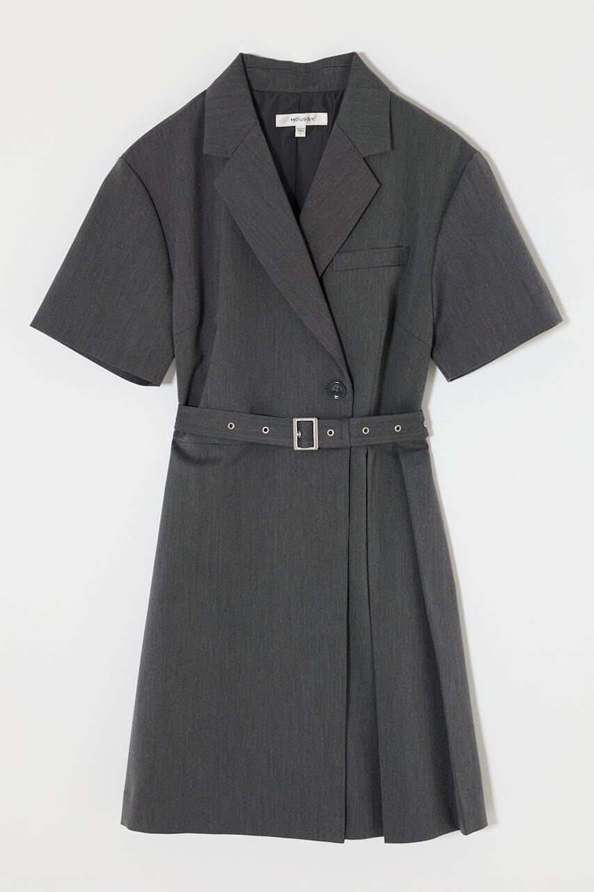 MOUSSY「BLAZER PLEATS ミニドレス」|ワンピース|