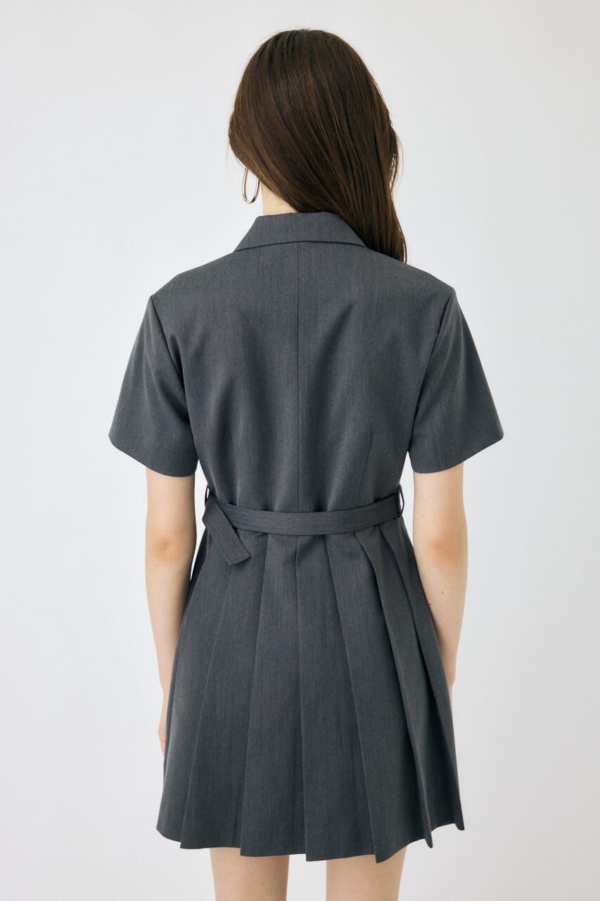 MOUSSY「BLAZER PLEATS ミニドレス」|ワンピース|