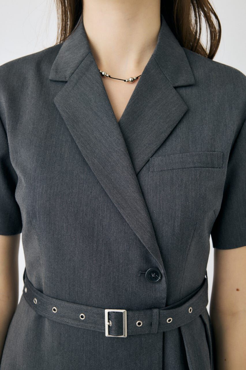 MOUSSY「BLAZER PLEATS ミニドレス」|ワンピース|