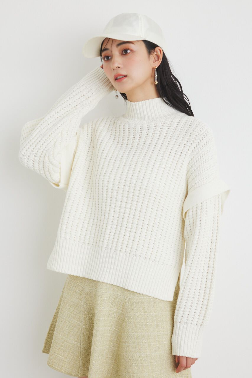 rienda「MANY WAY SLVニットTOP」|ニット・セーター|