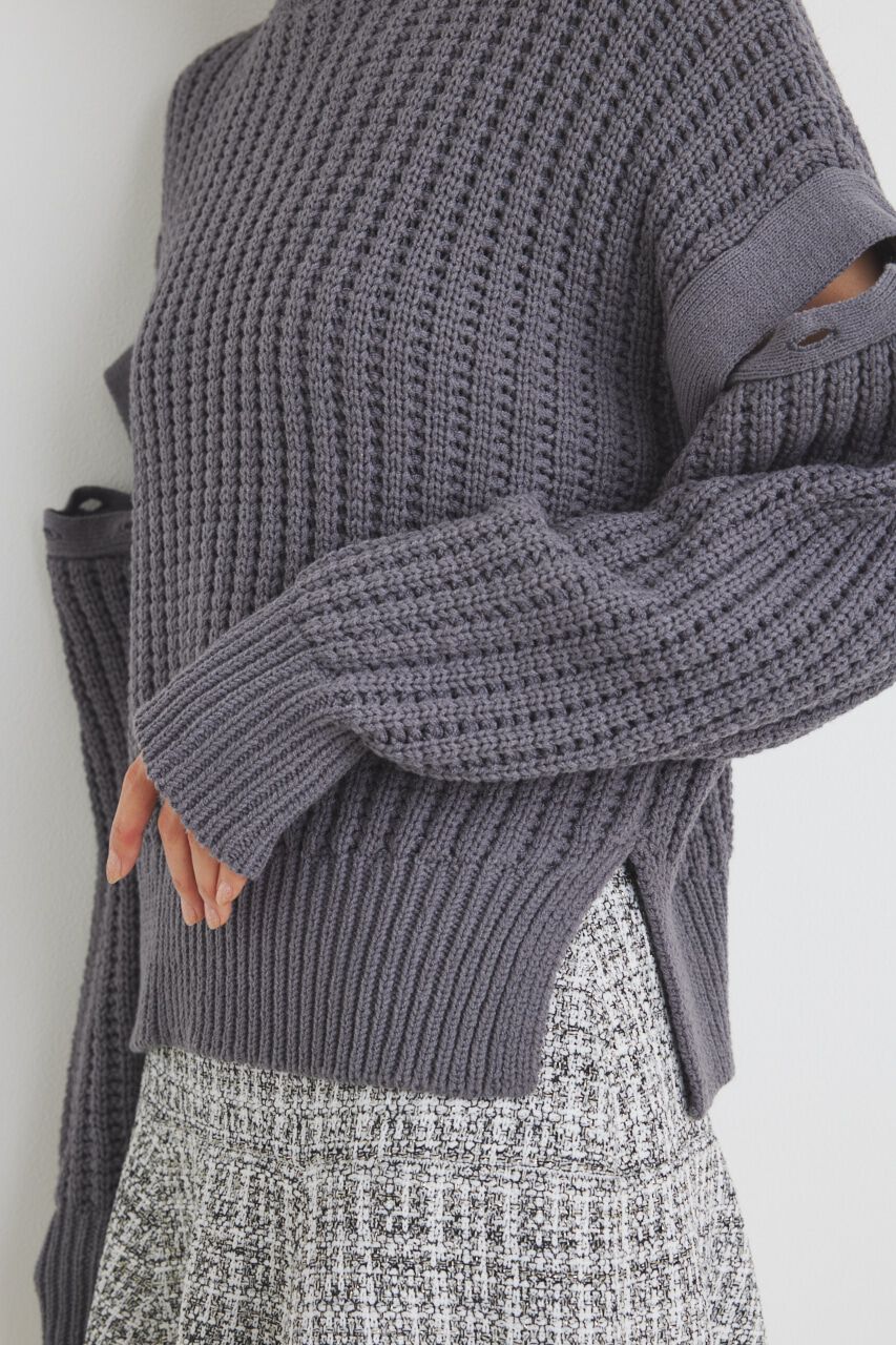 rienda「MANY WAY SLVニットTOP」|ニット・セーター|