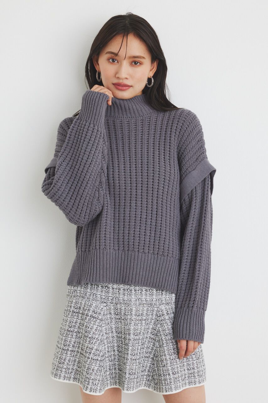 rienda「MANY WAY SLVニットTOP」|ニット・セーター|