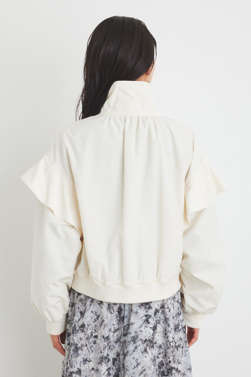 rienda「フリルショルダー2WAYブルゾン」|ブルゾン・スタジャン|