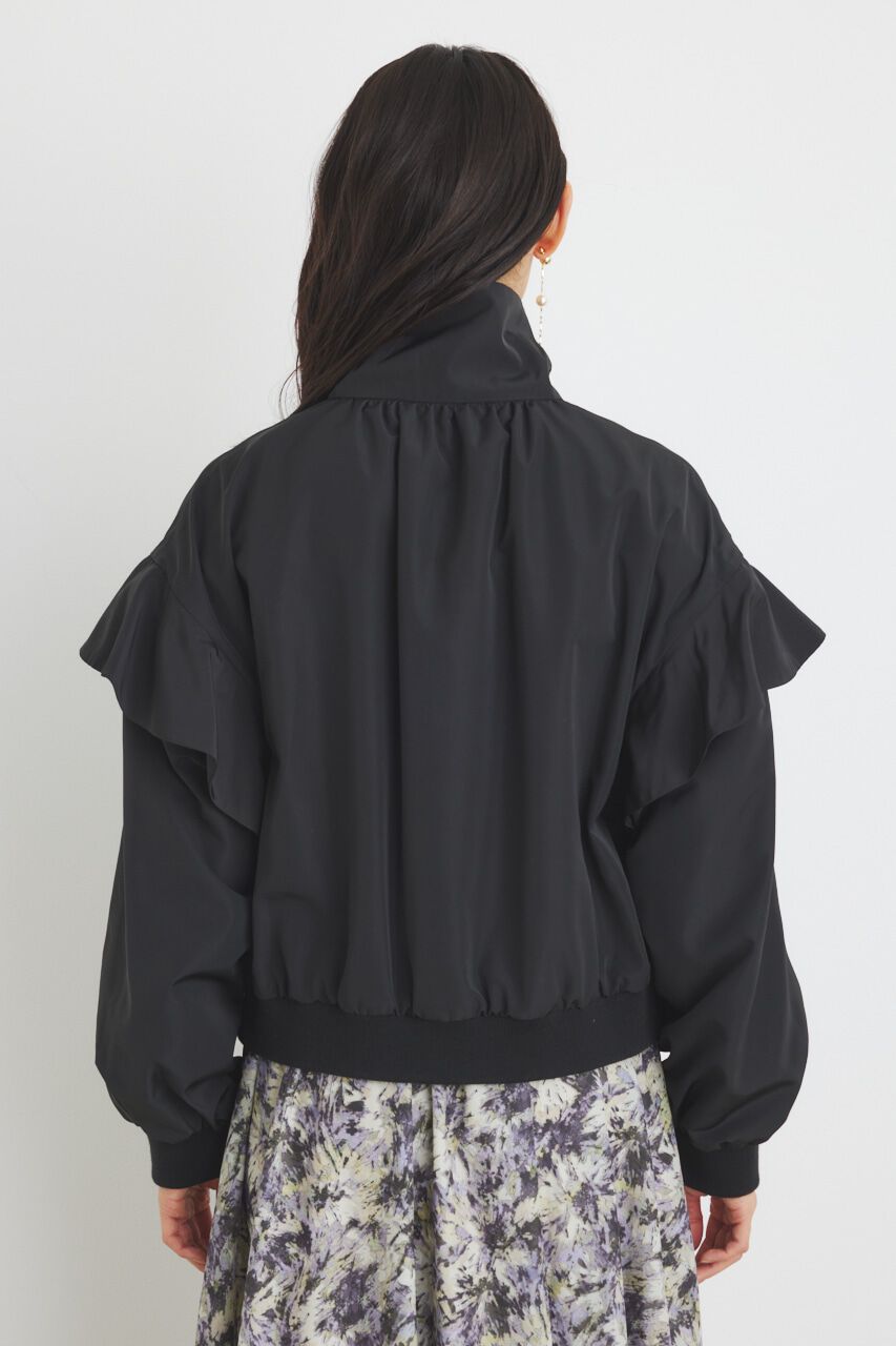 rienda「フリルショルダー2WAYブルゾン」|ブルゾン・スタジャン|