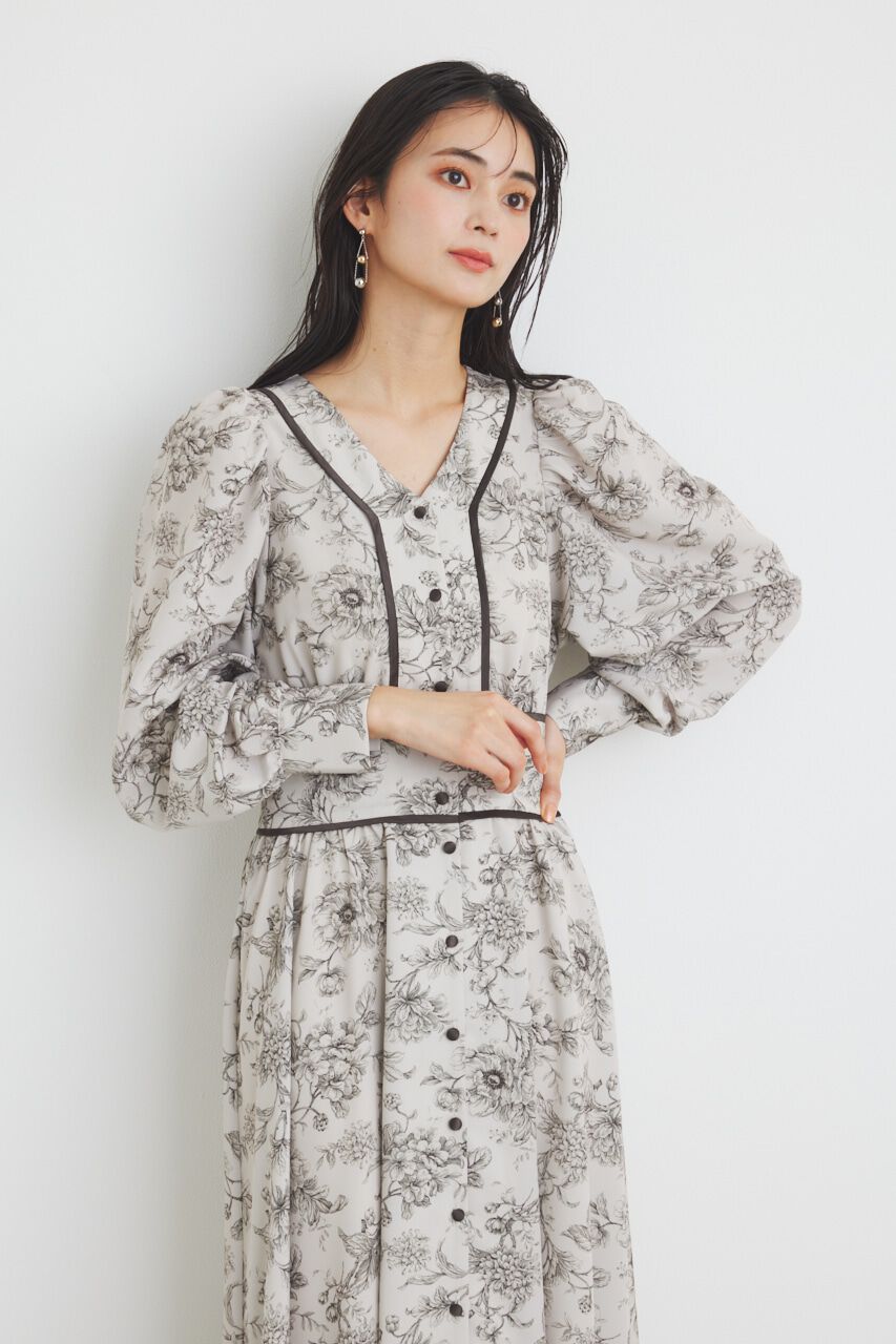 rienda「パイピングデザインフレアOP」|ワンピース|