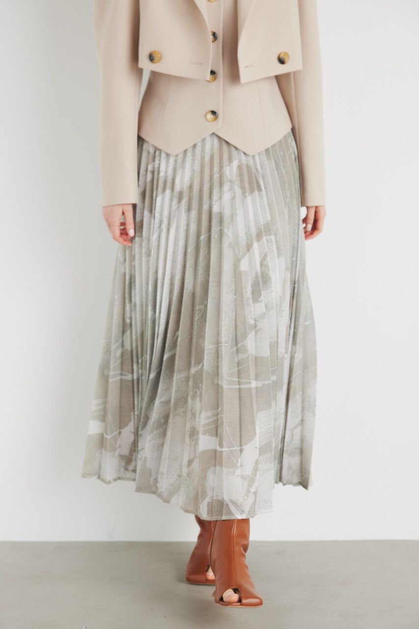 rienda「メッシュプリーツ J/W SK」|スカート|