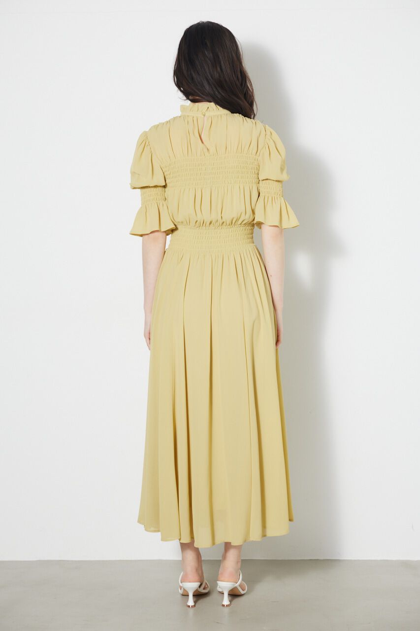 rienda「シャーリングデザインフレアOP」|ワンピース|