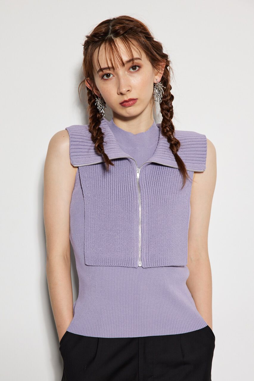 rienda「ベストSET Knit TOP」|タンクトップ|