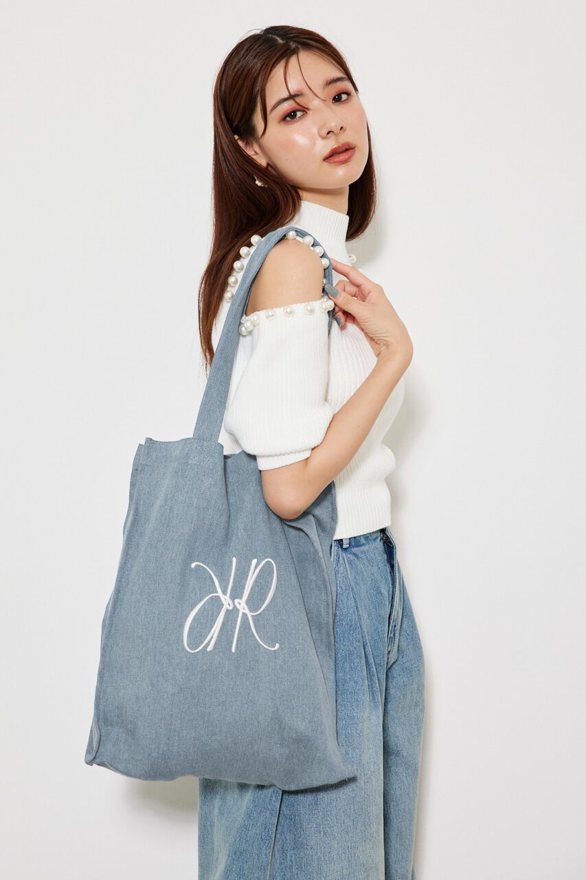 rienda「RロゴキャンバストートBAG」|その他|L/BLU1