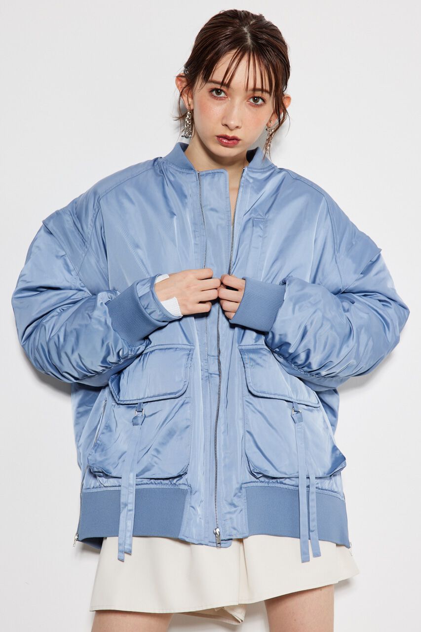 rienda「BIGポケットmany wayブルゾン」|ブルゾン・スタジャン|BLU