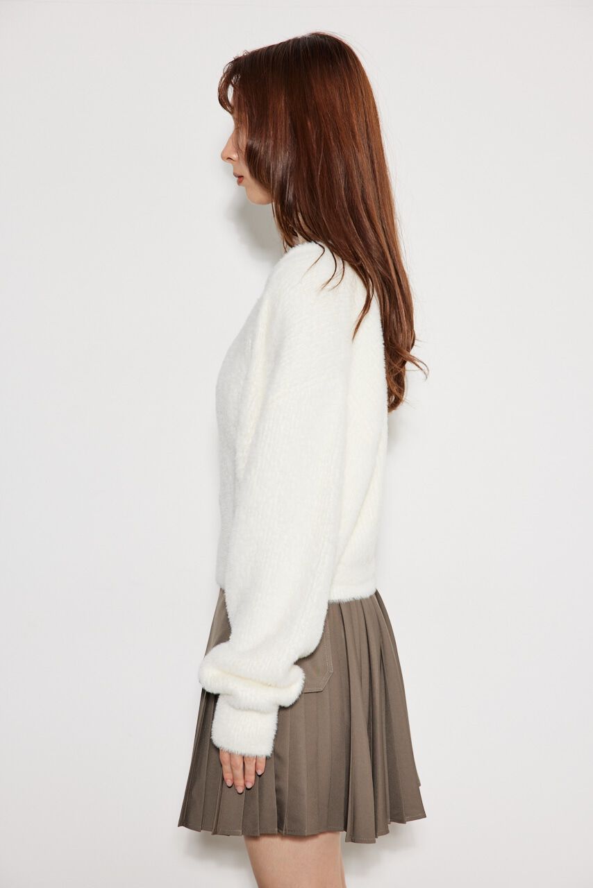 rienda「シャギーレイヤードキャミデザイン TOP」|ニット・セーター|