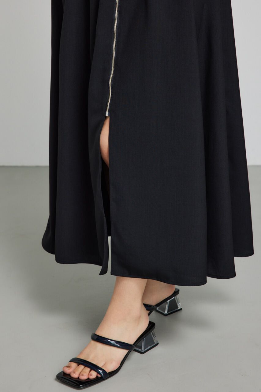 rienda「サイドラインジップフレアワンピース」|ワンピース|