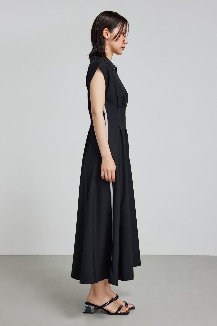 rienda「サイドラインジップフレアワンピース」|ワンピース|