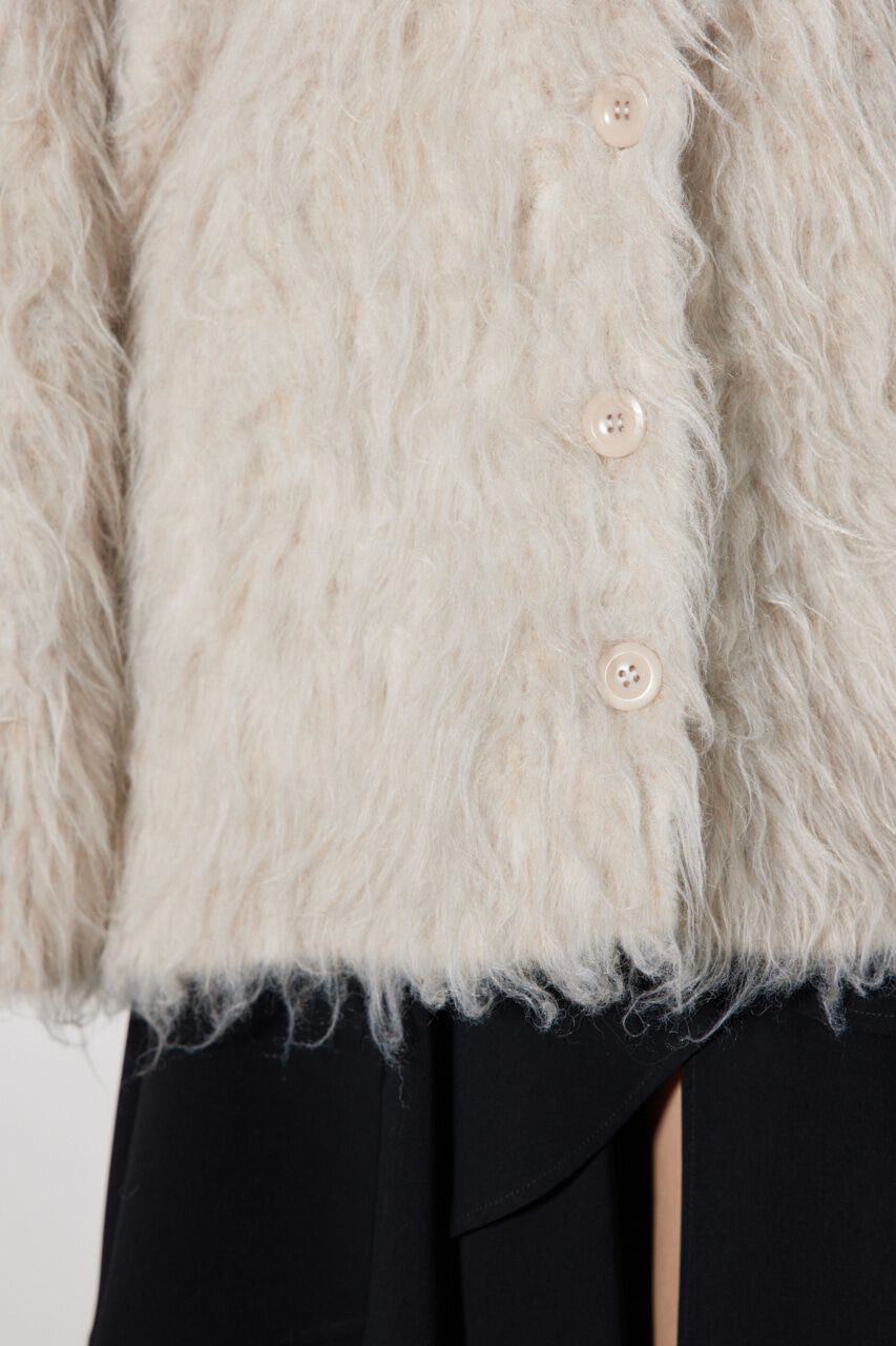 rienda「2WAYロングシャギールーズニットカーデ」|カーディガン|