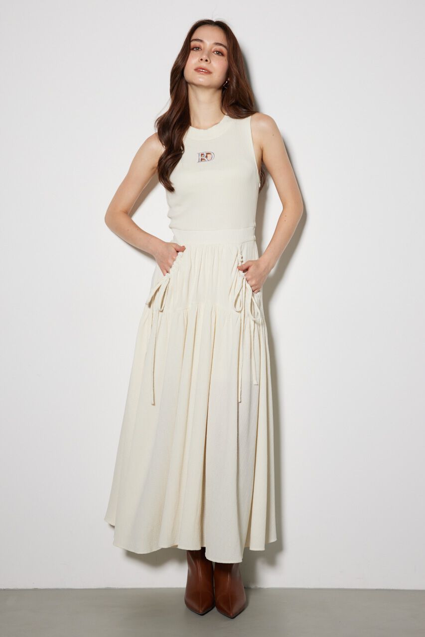 rienda「RDロゴカットコンビワンピース」|ワンピース|