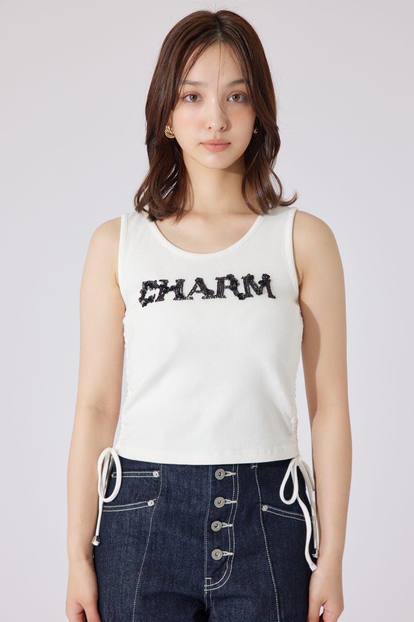 rienda「ビジュードロストタンクトップス」|タンクトップ|