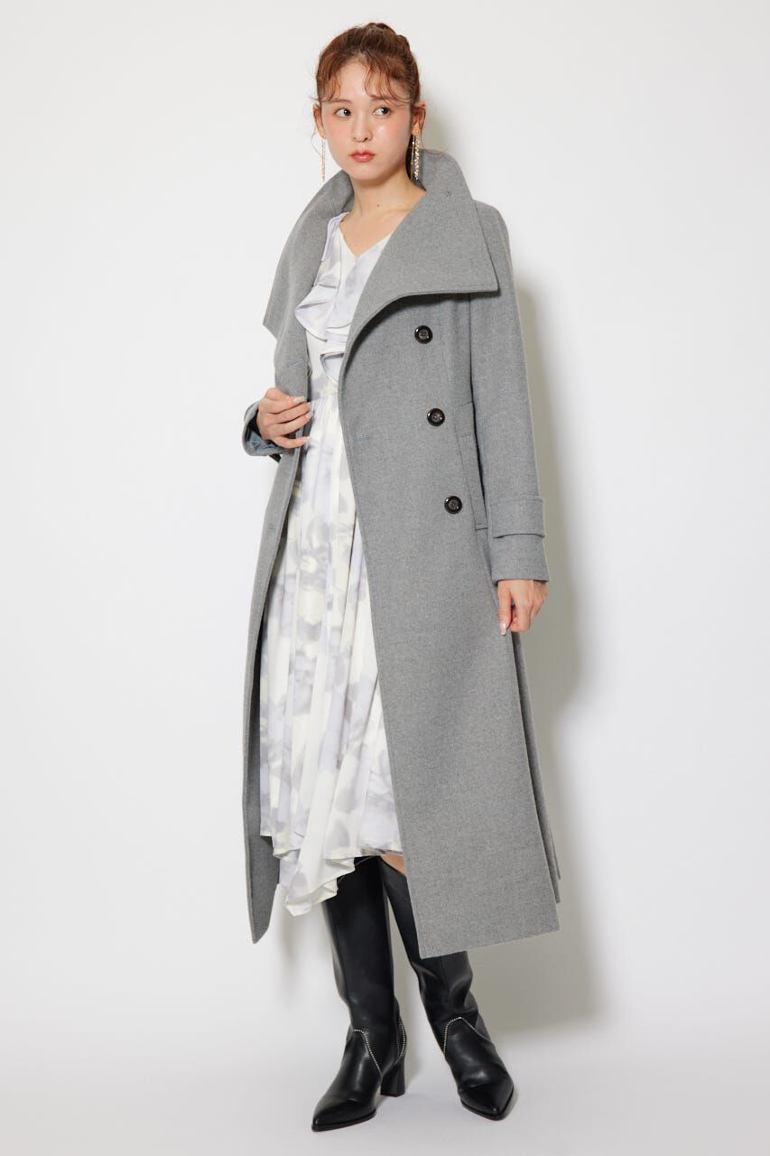 rienda「25オーバーネックシンデレララインコート」|その他|