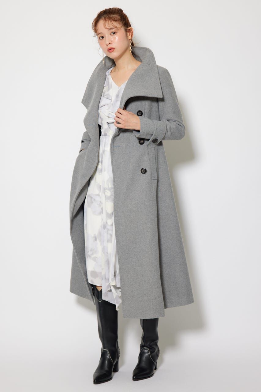 rienda「25オーバーネックシンデレララインコート」|その他|