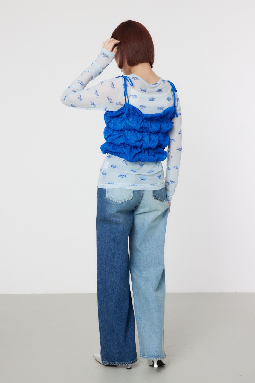 RODEO CROWNS「アシンメトリーDENIM PT」|デニム|