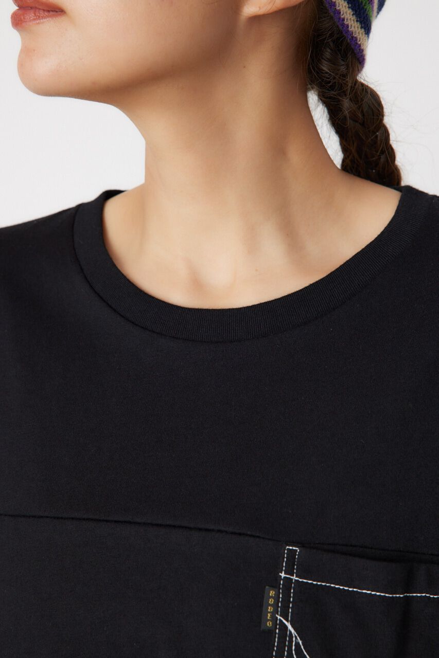 RODEO CROWNS「デニムアップリケロゴワンピース」|ワンピース|