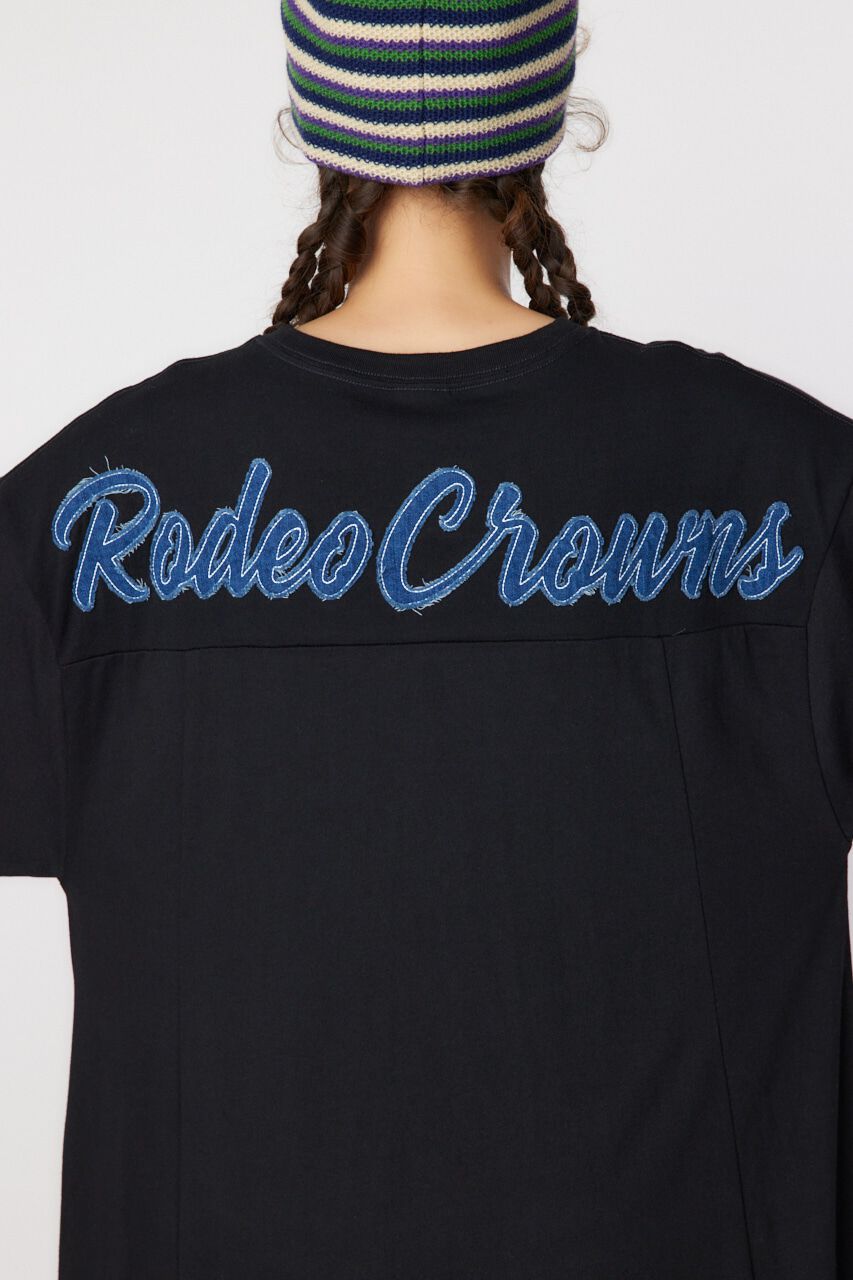 RODEO CROWNS「デニムアップリケロゴワンピース」|ワンピース|