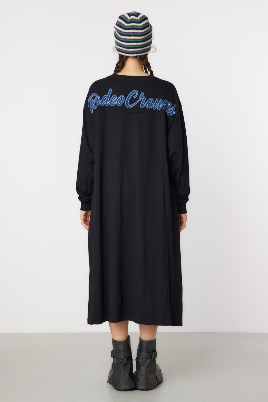 RODEO CROWNS「デニムアップリケロゴワンピース」|ワンピース|