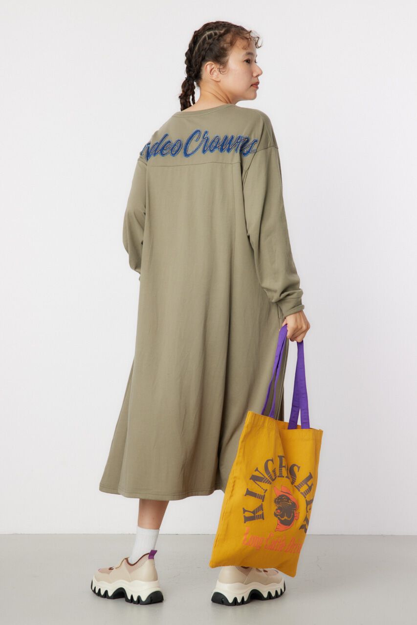 RODEO CROWNS「デニムアップリケロゴワンピース」|ワンピース|