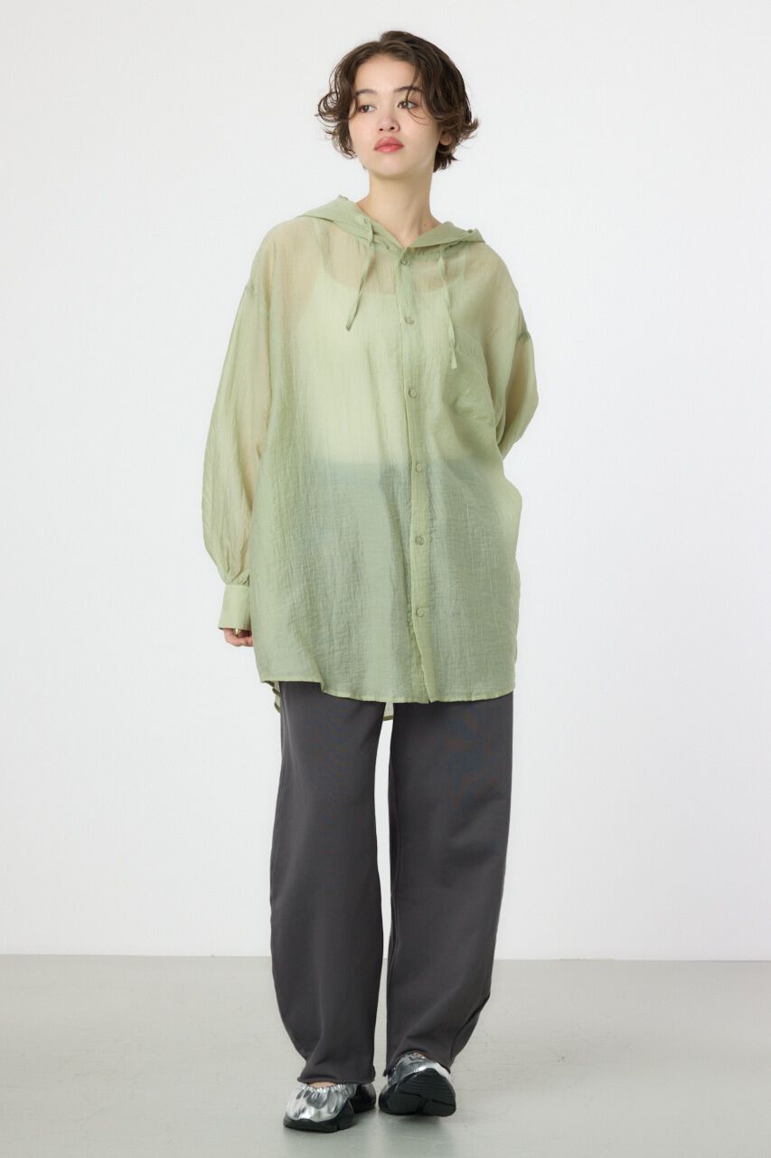 RODEO CROWNS「ワッシャーフーディーシャツ」|シャツ・ブラウス|