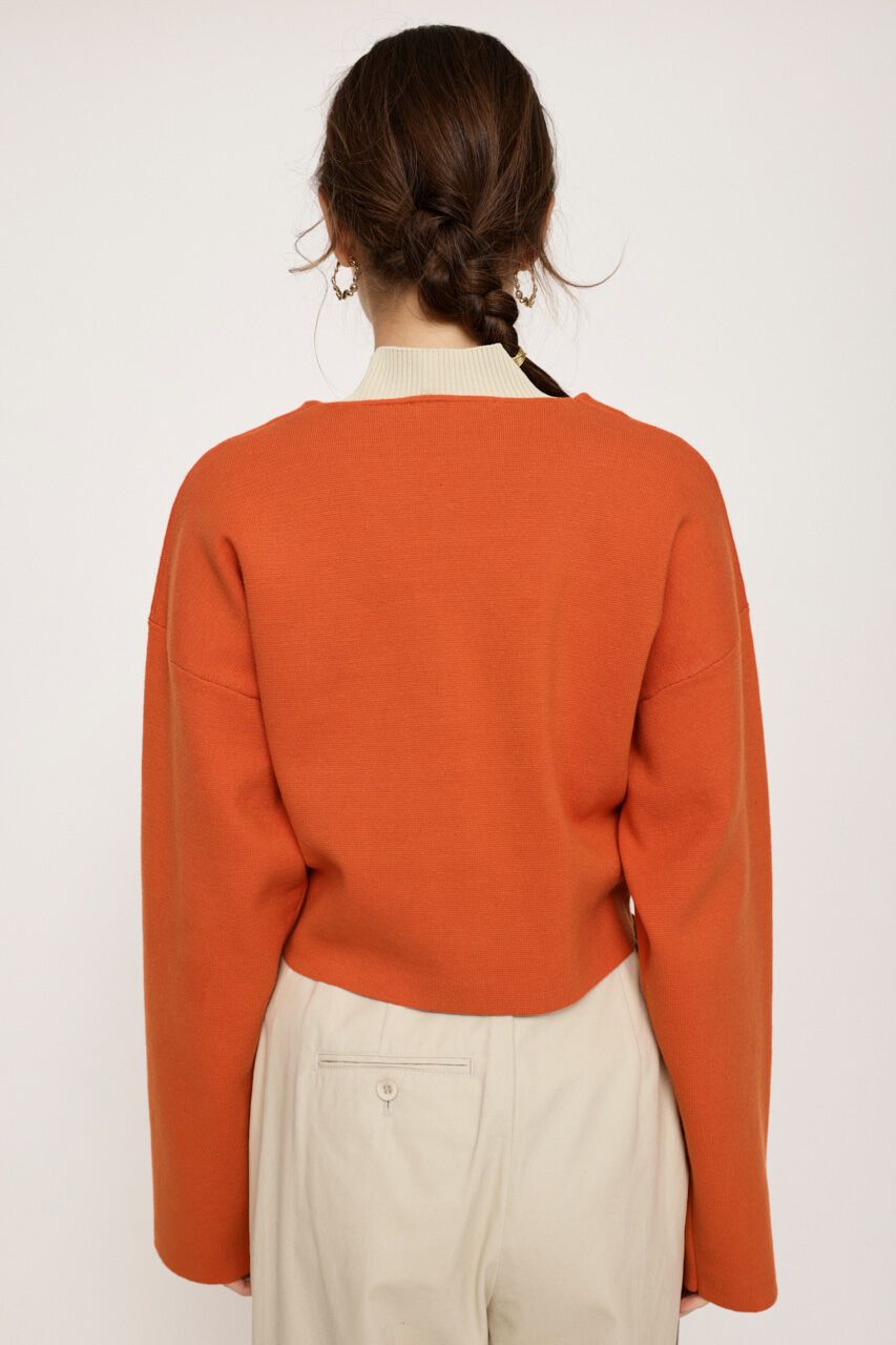 SLY「MILANO RIB CROP カーディガン」|カーディガン|